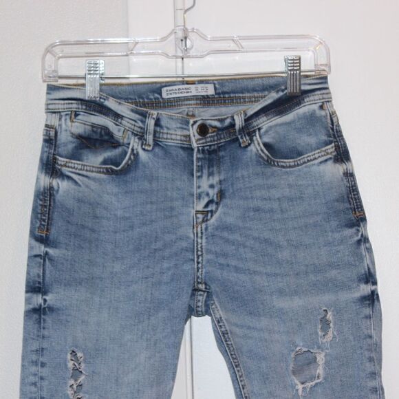 Zara Distressed Skinny jeans Women Size 04 - Picture 2 of 13
